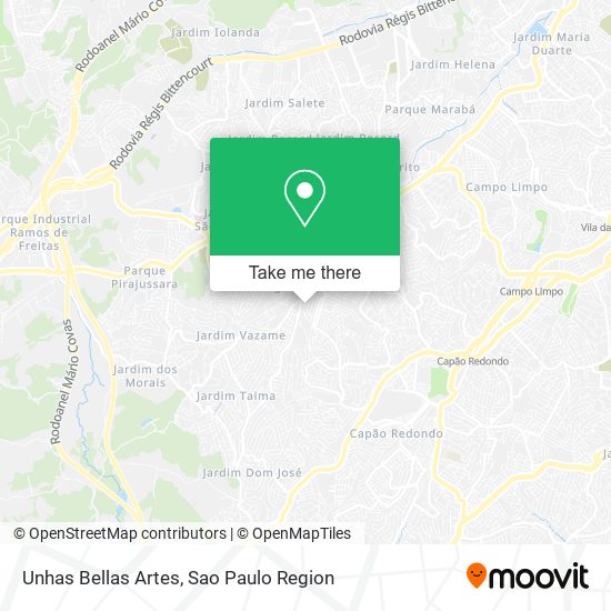 Unhas Bellas Artes map