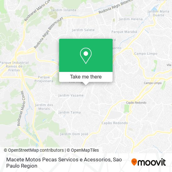 Macete Motos Pecas Servicos e Acessorios map