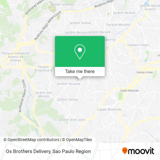 Os Brothers Delivery map