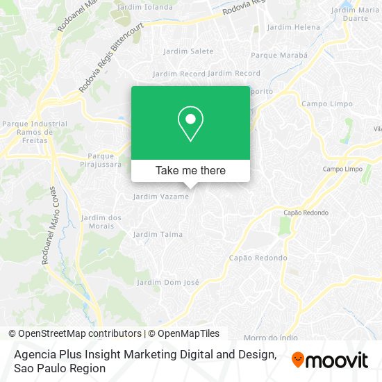 Mapa Agencia Plus Insight Marketing Digital and Design