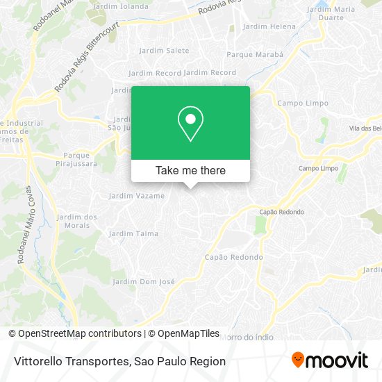 Vittorello Transportes map