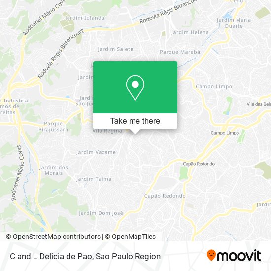 C and L Delicia de Pao map