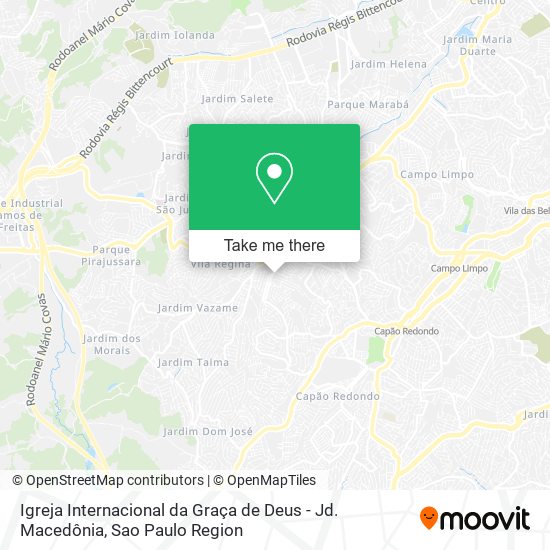 Igreja Internacional da Graça de Deus - Jd. Macedônia map