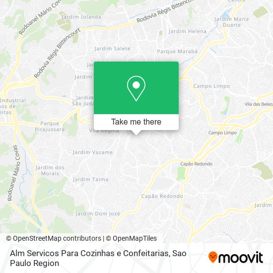 Mapa Alm Servicos Para Cozinhas e Confeitarias