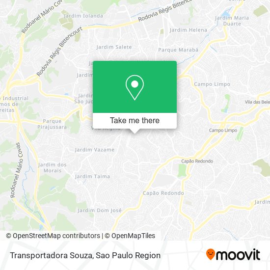 Transportadora Souza map