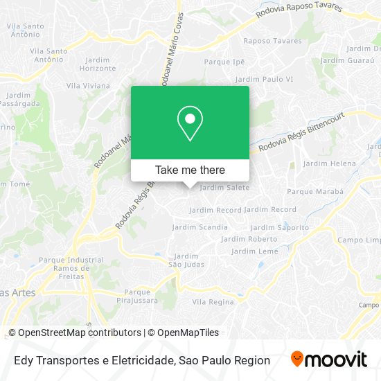 Mapa Edy Transportes e Eletricidade