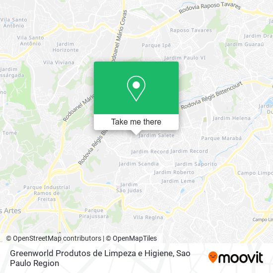 Greenworld Produtos de Limpeza e Higiene map