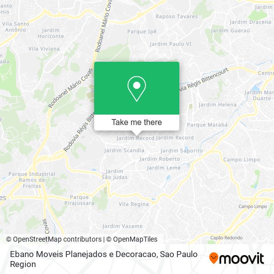 Ebano Moveis Planejados e Decoracao map