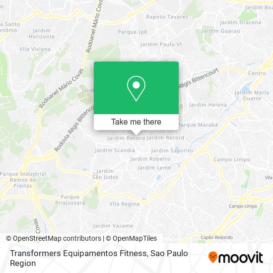 Mapa Transformers Equipamentos Fitness