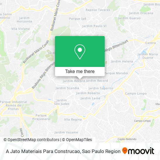 Mapa A Jato Materiais Para Construcao