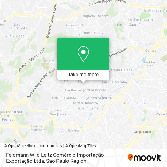 Mapa Feldmann Wild Leitz Comércio Importação Exportação Ltda