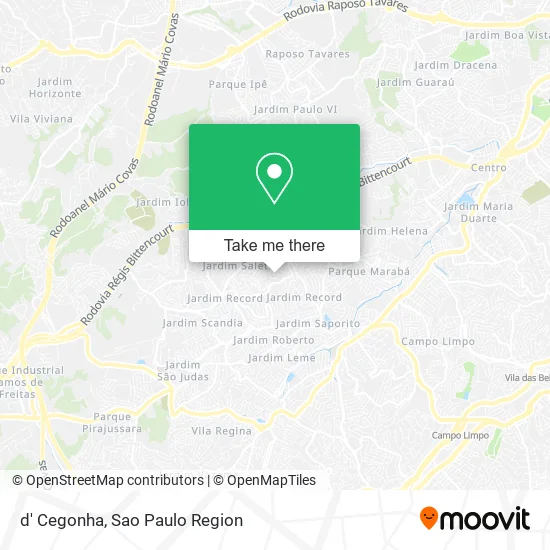 d' Cegonha map