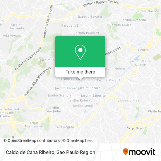 Caldo de Cana Ribeiro map