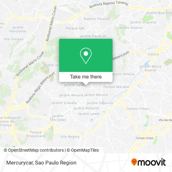 Mercurycar map