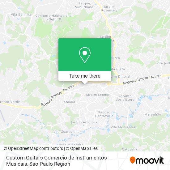 Custom Guitars Comercio de Instrumentos Musicais map