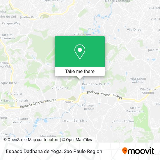 Mapa Espaco Dadhana de Yoga
