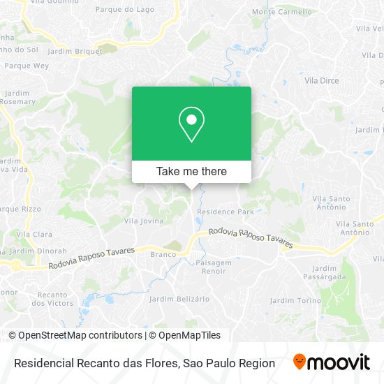 Residencial Recanto das Flores map