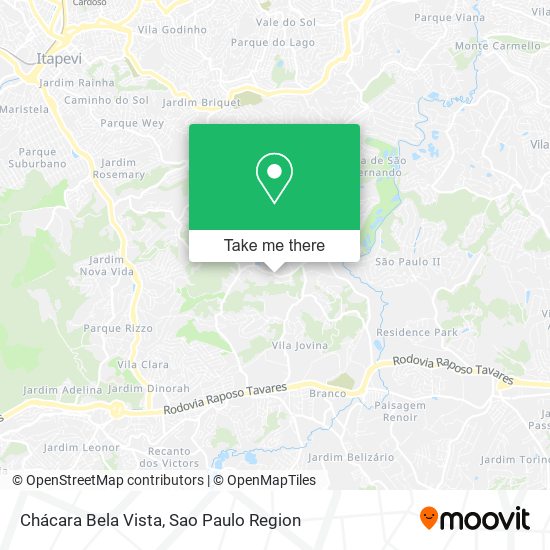 Chácara Bela Vista map