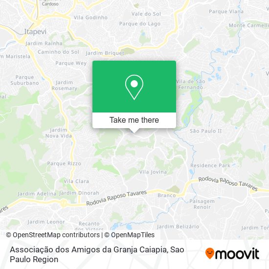 Associação dos Amigos da Granja Caiapia map