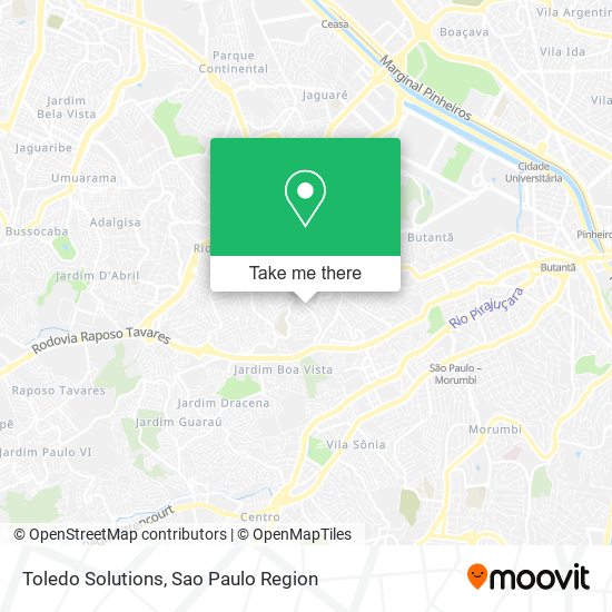 Toledo Solutions map