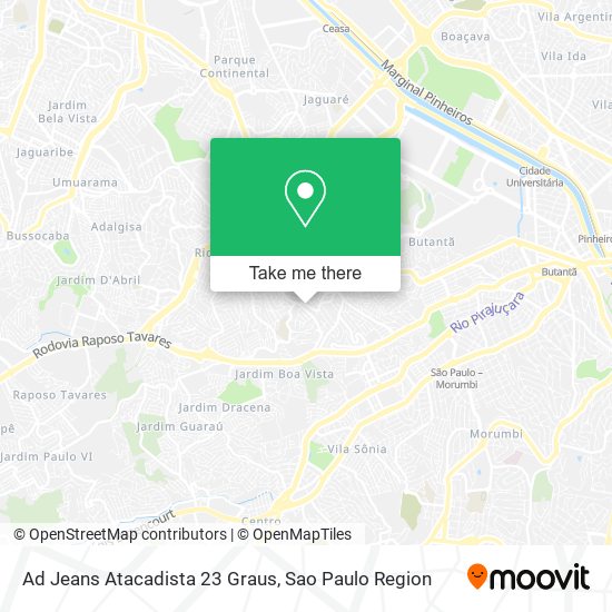 Ad Jeans Atacadista 23 Graus map