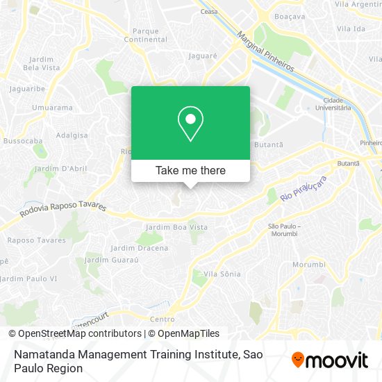 Namatanda Management Training Institute map