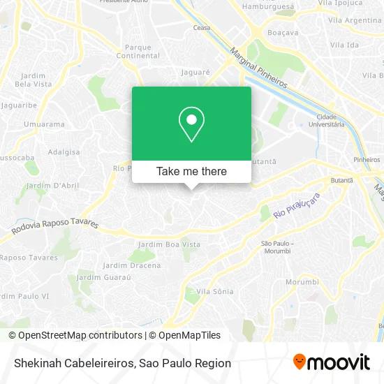 Shekinah Cabeleireiros map