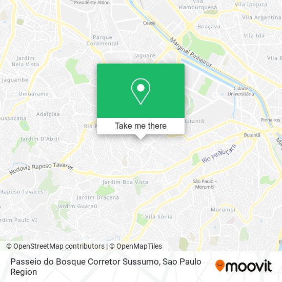 Passeio do Bosque Corretor Sussumo map
