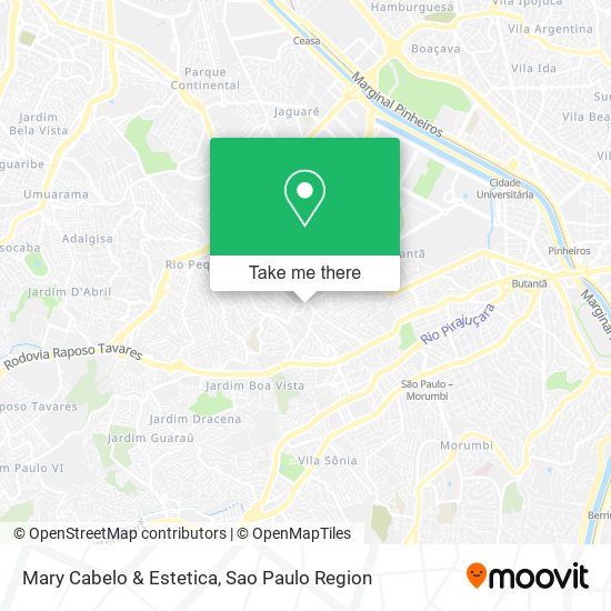 Mary Cabelo & Estetica map