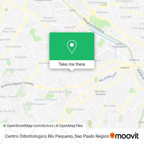 Mapa Centro Odontologico Rio Pequeno