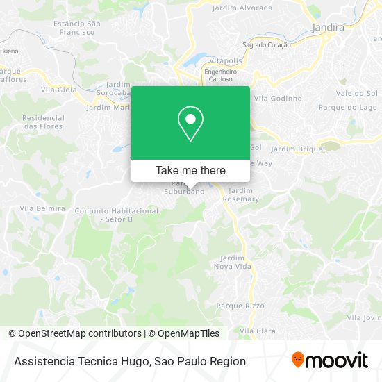 Assistencia Tecnica Hugo map
