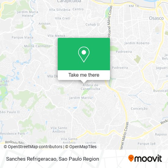 Sanches Refrigeracao map