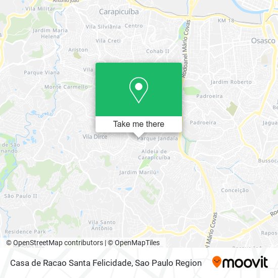 Casa de Racao Santa Felicidade map