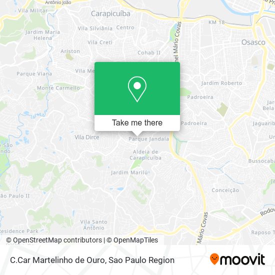 C.Car Martelinho de Ouro map