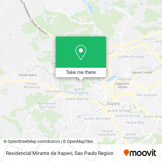 Residencial Mirante de Itapevi map