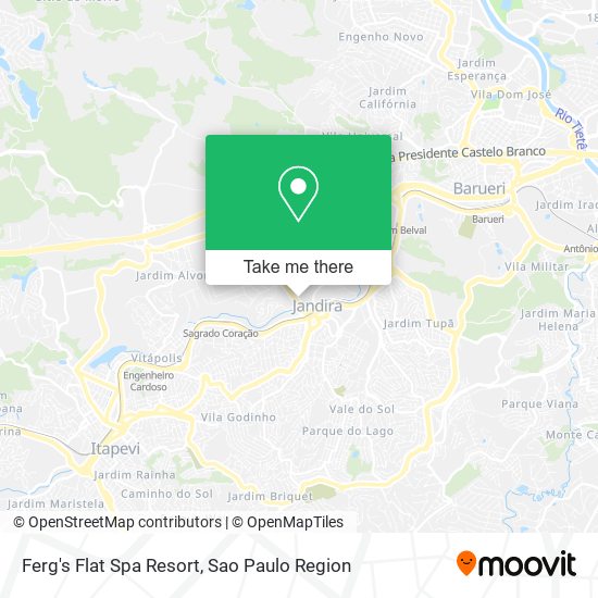 Ferg's Flat Spa Resort map