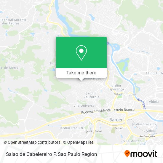 Mapa Salao de Cabelereiro P