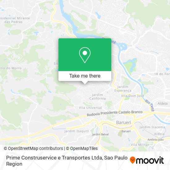 Mapa Prime Construservice e Transportes Ltda