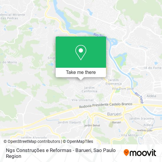 Ngs Construções e Reformas - Barueri map