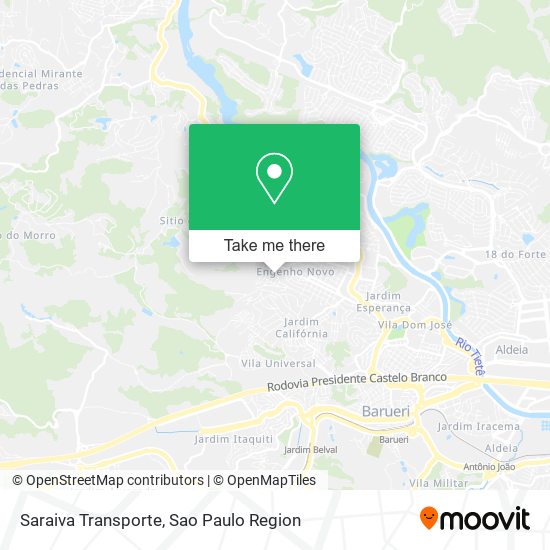 Saraiva Transporte map