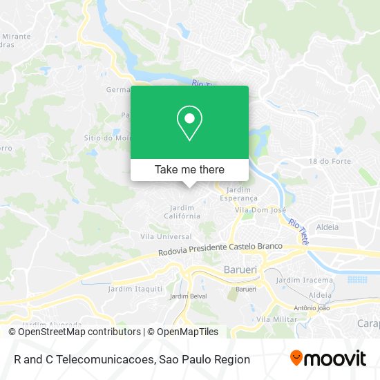 R and C Telecomunicacoes map