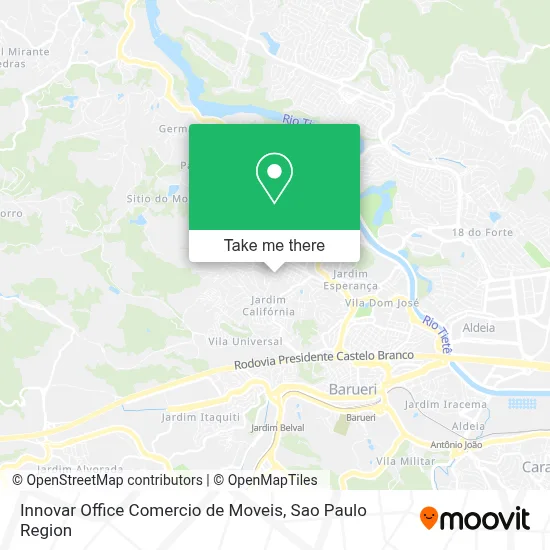 Innovar Office Comercio de Moveis map