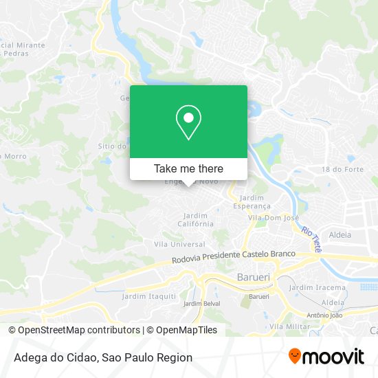 Adega do Cidao map