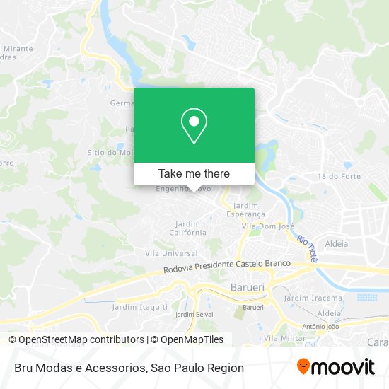 Mapa Bru Modas e Acessorios