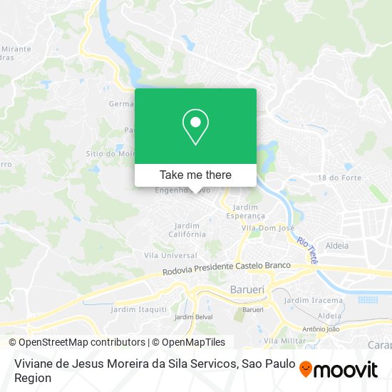 Viviane de Jesus Moreira da Sila Servicos map