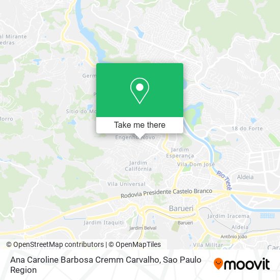 Ana Caroline Barbosa Cremm Carvalho map