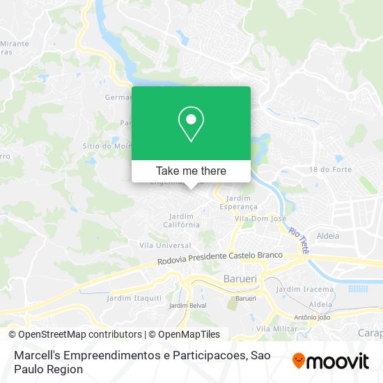 Mapa Marcell's Empreendimentos e Participacoes