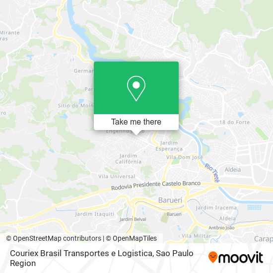 Couriex Brasil Transportes e Logistica map