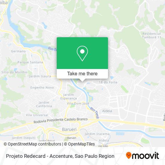 Projeto Redecard - Accenture map