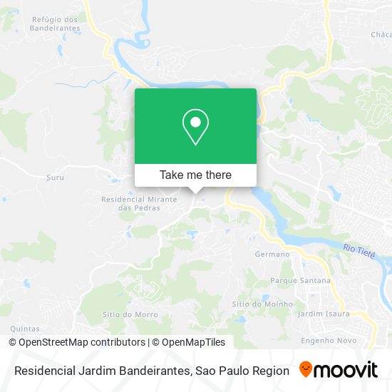 Residencial Jardim Bandeirantes map